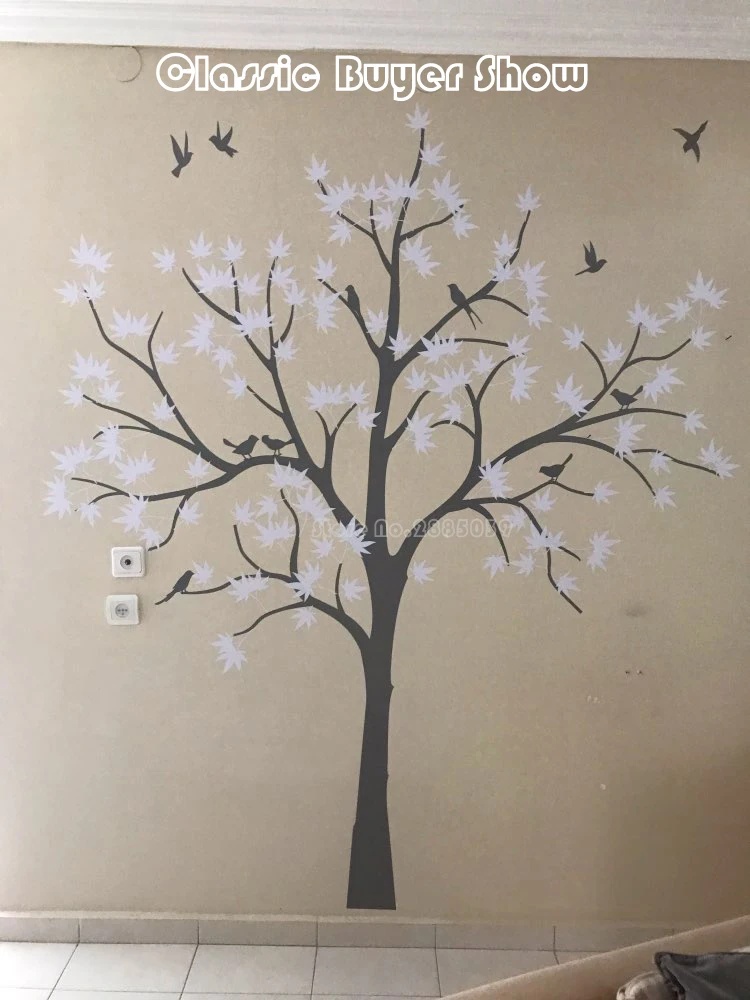 Настенный декор для детской комнаты с большими деревьями настенные наклейки