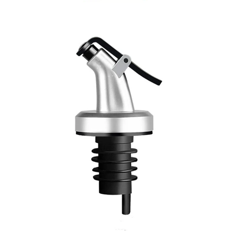 FEIGOLO вино оливковое масло Pourer Диспенсер со стеклянным носиком бутылка Pourer металл+ PC крышка Носик Пробка рот диспенсер бармен FNS45 - Цвет: FNS45  Inside