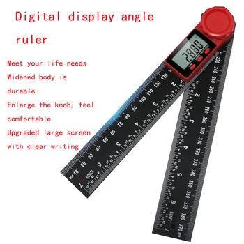 

Two In One Batteryless Digital Display Angle Ruler Digital Display Card Black Vernier Caliper Level Ruler