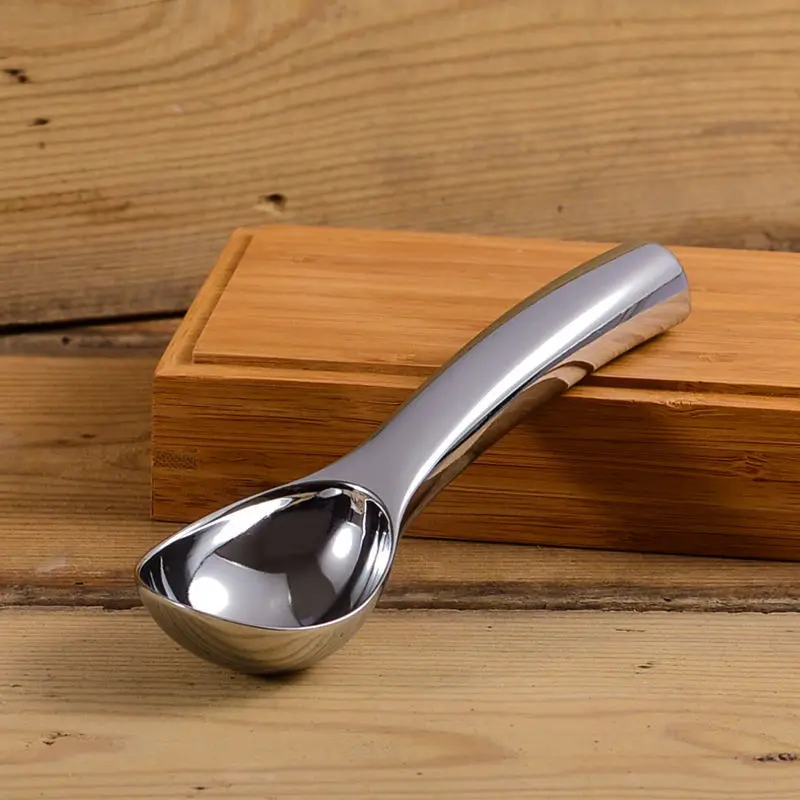 

Dropshipping Ice Cream Scoops Stacks Creative Kitchen Gadget Zinc Alloy Digging Ball Spoon Ice Cream Dessert Spoon For Home