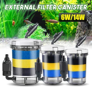 

220V Aquarium External Canister Filter Fish Water Tank Air Pump Sponge Pond Water Fish Tank Filter Pump Aquarium Purifier
