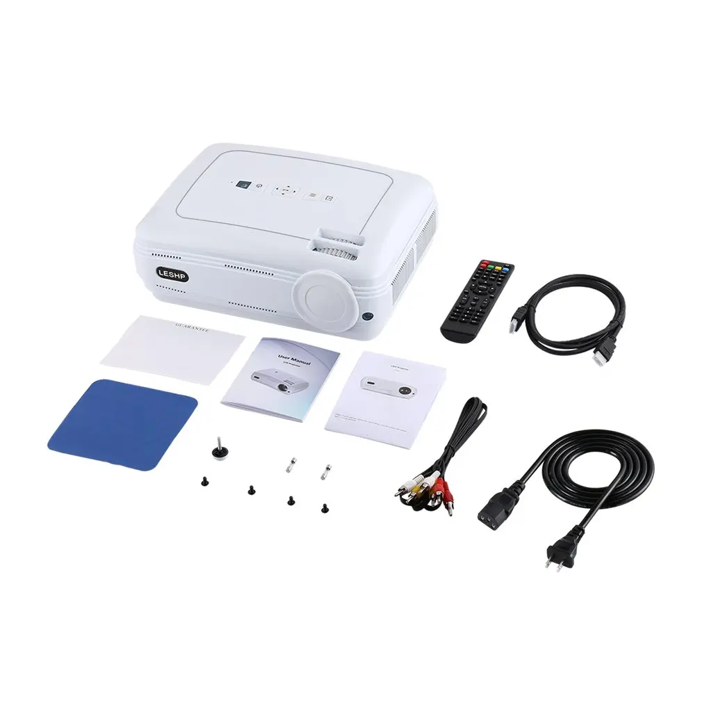 BL58 светодиодный проектор портативный белый видео проектор домашний кинотеатр игровой проектор HDMI VGA USB wifi для Android дропшиппинг BL58 светодиодный проектор портативный белый видео проектор домашний кинотеатр игровой проектор HDMI VGA USB wifi для Android дропшиппинг