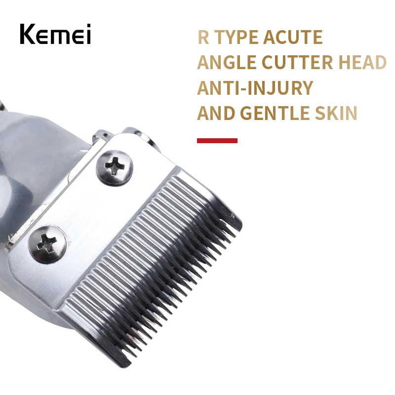  Kemei-1996 Barber Shop Rechargeable Hair Clipper All Metal Electric Hair Trimmer Men Professional B