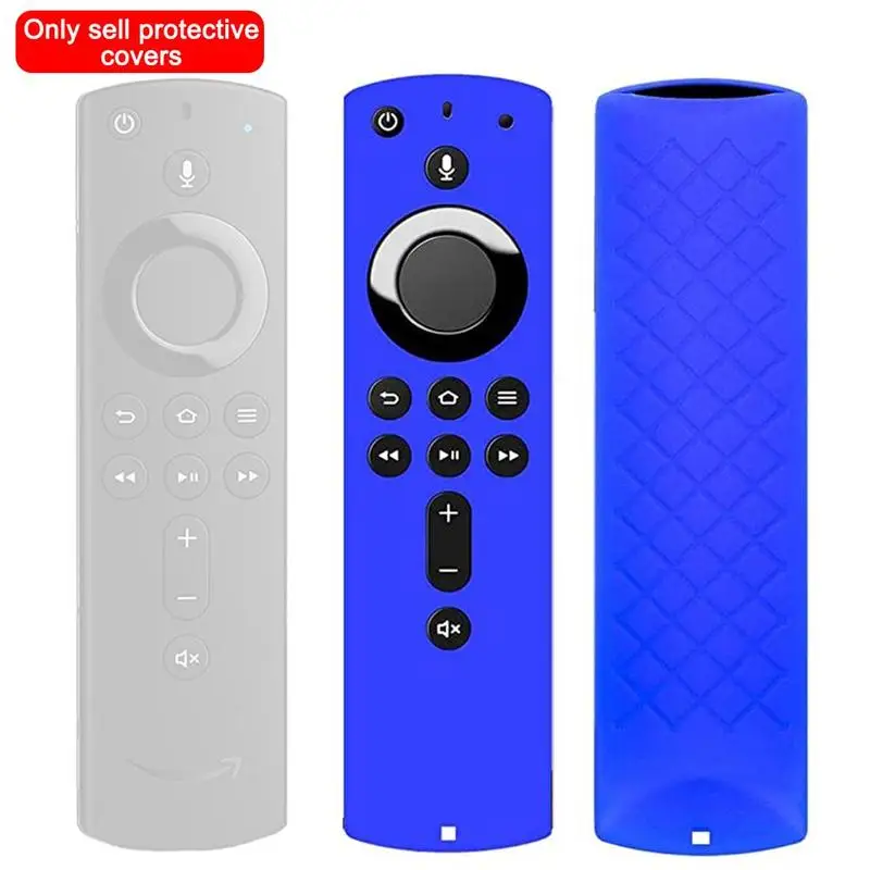 

1PC Protective Case 5.9 Inch Cover Silicone Sleeve Shockproof Anti-Slip Replacement for Amazon Fire TV Stick 4K Remote Control