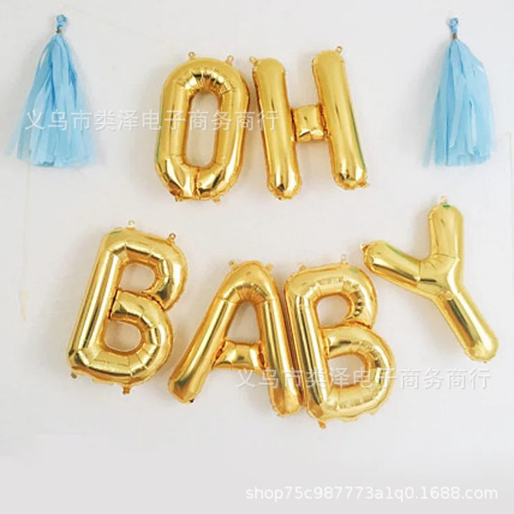 Леденец моделирование воздушный шар из фольги Baby BABY'S первый месяц декорация с крещением фольги воздушный шар детей год рождения Бал