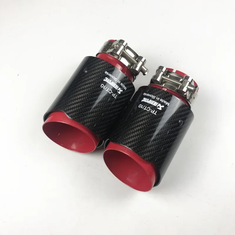 1 шт. Akrapovic глушитель Концевая труба выхлопная труба глушитель из углеродного волокна красная нержавеющая сталь для универсальных углеродных наконечников