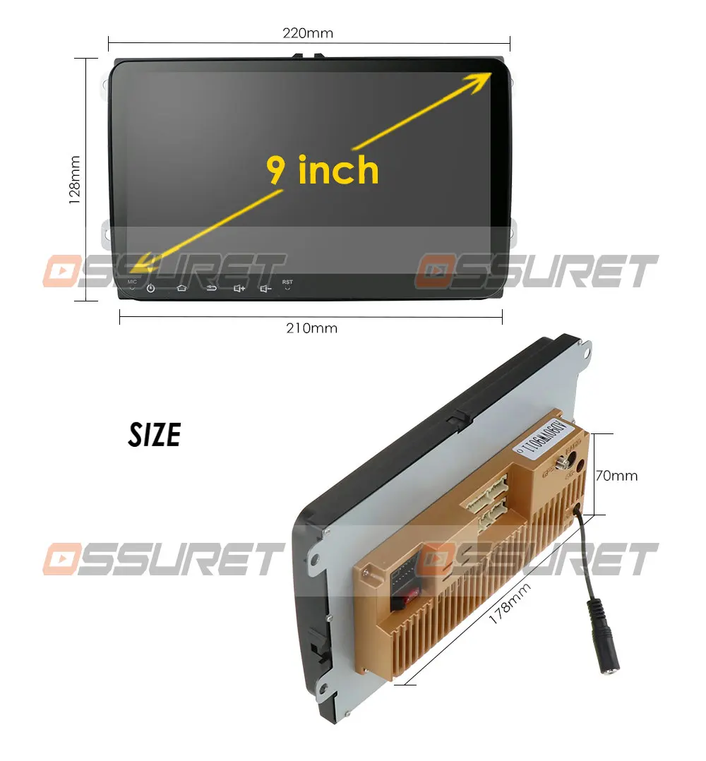 2 Din Android 4G Car radio GPS Navigation For VW Passat B6 amarok volkswagen Jetta T5Skoda Octavia 2 superb2 golf 5 6 Multimedia