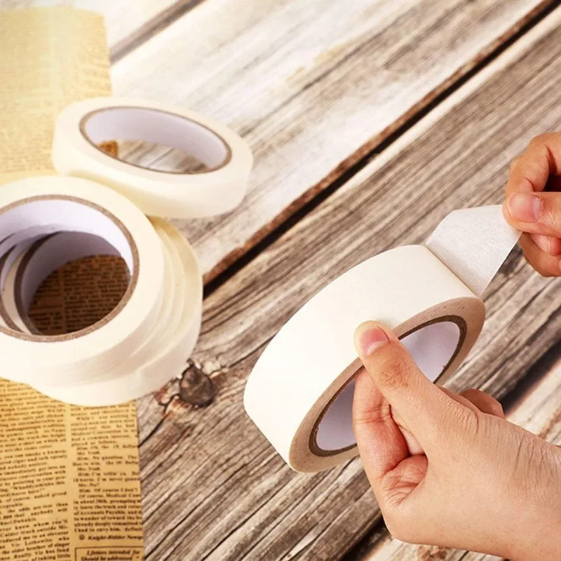 White Masking Tape High Decoration Paint mei wen jiao Writing Incognito Hand-Tearable | Обустройство дома