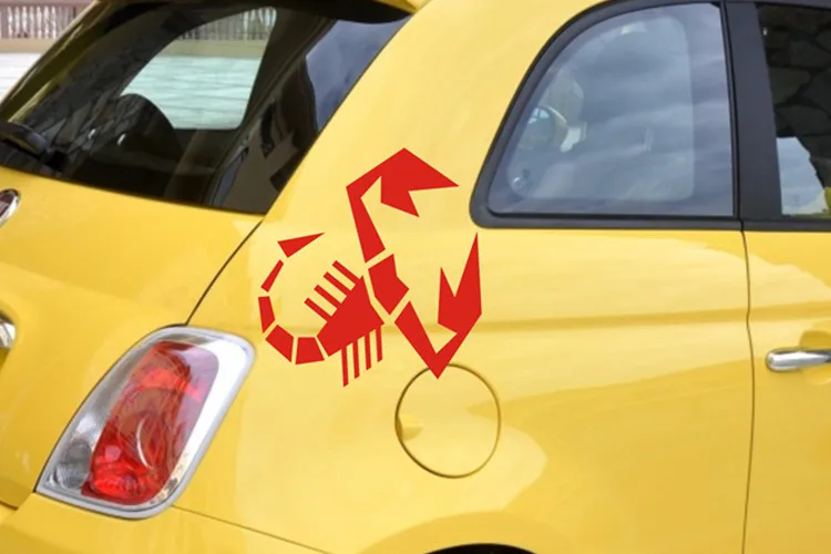 10 шт. для Fiat 500 595 Скорпион Abarth Автомобильный капот боковые полосы наклейки Наклейка Графический da4-0011 аксессуары для стайлинга автомобилей