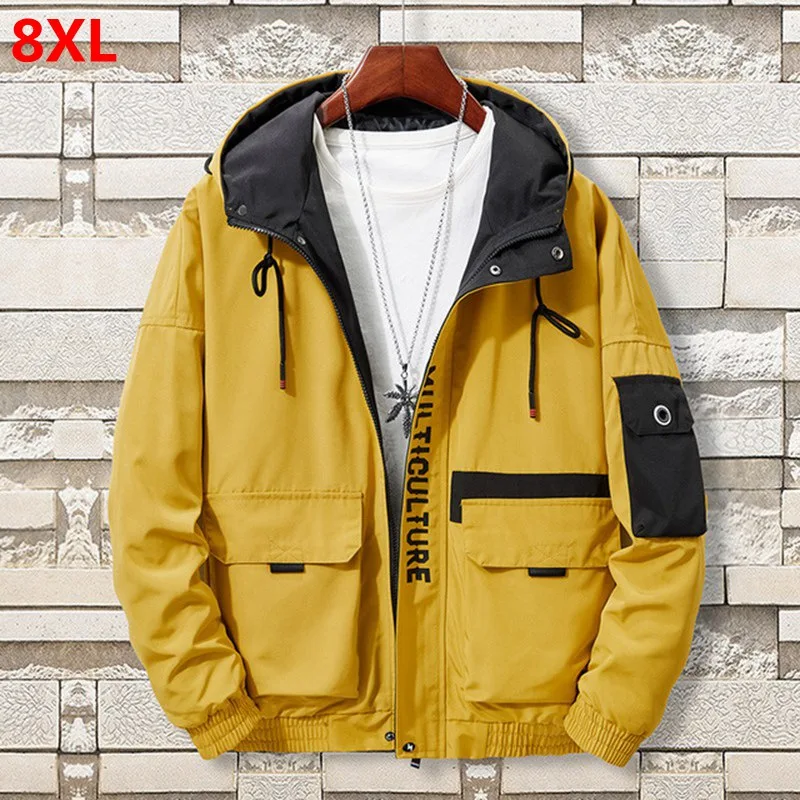 New men's clothing plus size 8XL bomber jacket Brother hooded youth thin men student jacket clothes fashion coats streetwear New men's clothing plus size 8XL bomber jacket Brother hooded youth thin men student jacket clothes fashion coats streetwear