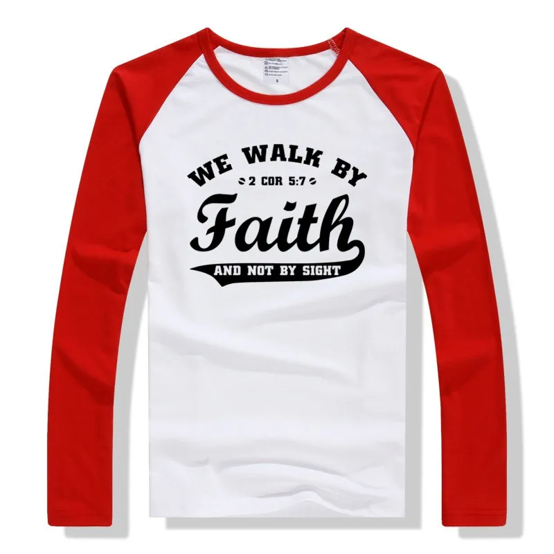 LYTLM Faith Tee Shirt Rock N Roll Toddler Boy Tshirts Koszulki Meskie Girl Tshirt Children Autumn Winter Kid Clothes Camisetas - Цвет: CX Raglan Red