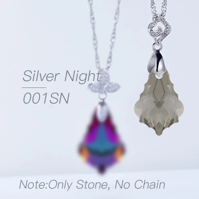 Silver Night 11x16 мм кленовые листья кулон хрустальные стразы сверкающие DIY ювелирные изделия ожерелье серьги изготовление Pointback K9 стекло кристалл украшения - Цвет: Silver Night