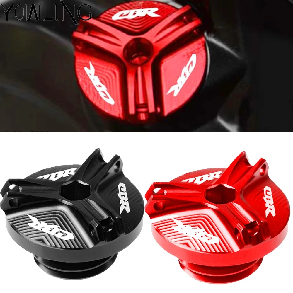 Motorcycle M20*2.5 For HONDA CBR500R CBR1000S CBR650F 2013 2014 2015 2016 2017 Engine Oil Filter Cup Plug Cover Screw with logo |