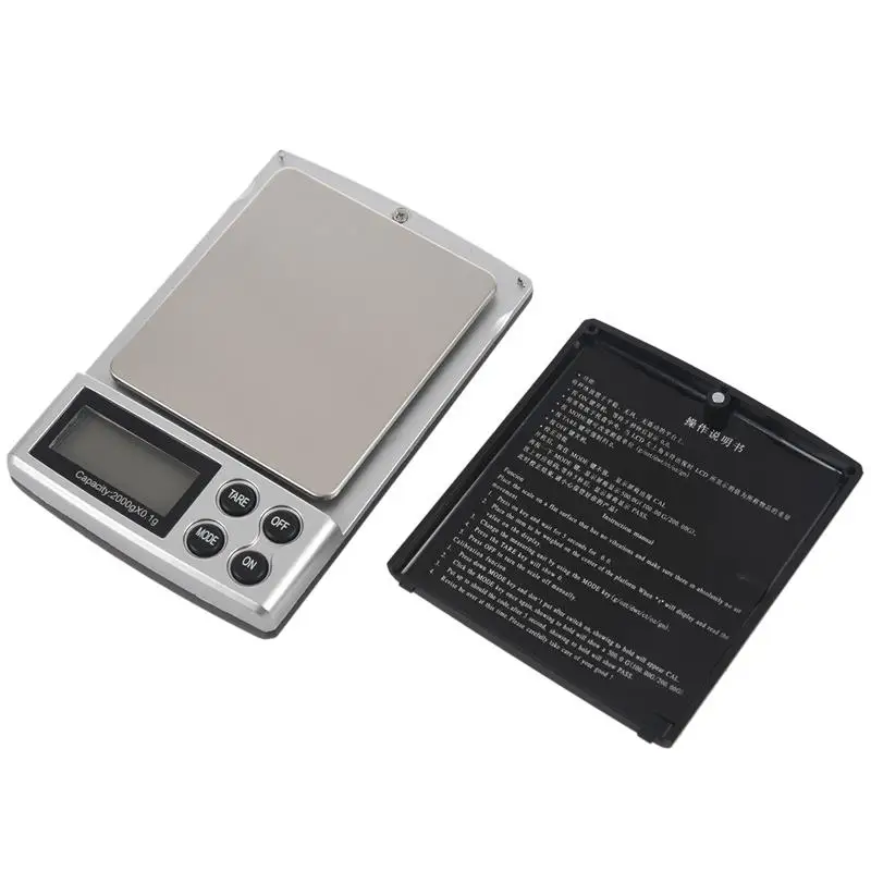 EASY-2000g/0,1 г Мини ЖК-дисплей Дисплей карманный электронный цифровой грамм ювелирные весы весом более 2 кг
