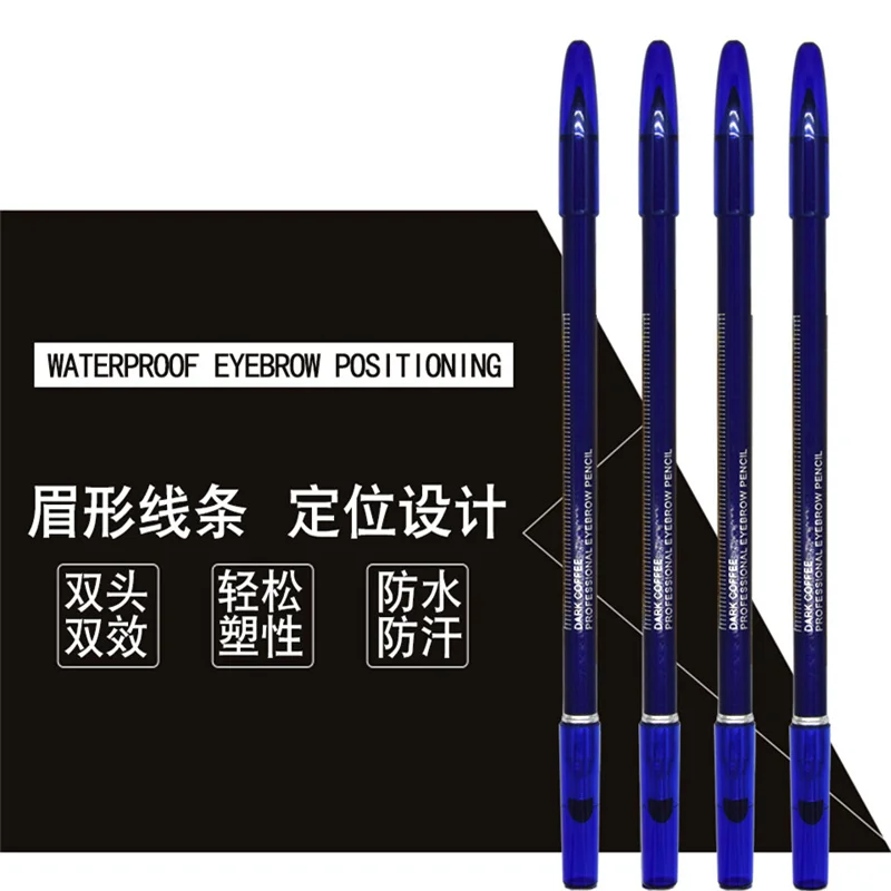 Description Picture 4 of itemMicroblading Semi-permanent Makeup Tattoo Eyebrow Pencil Positioning Double Head Waterproof Eyebrow Tint Enhancer Makeup Pencil