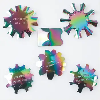 

1Pc Easy French Smile Cutter Line Set Edge Trimmer Manicure Acrylic Nail Art Template Tool French Tips Cut Stencils Manicure