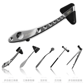 

Auscultation hammer medical triangle hammer nerve reflex hammer with scale package