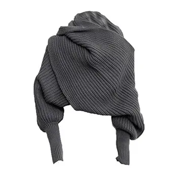 

Keeping Warm Knit Wool Long Sleeve Wrap Solid Color Shawl Wrap Printe Solid Color Shawls Scarves Women Plain Women Scarf Winter