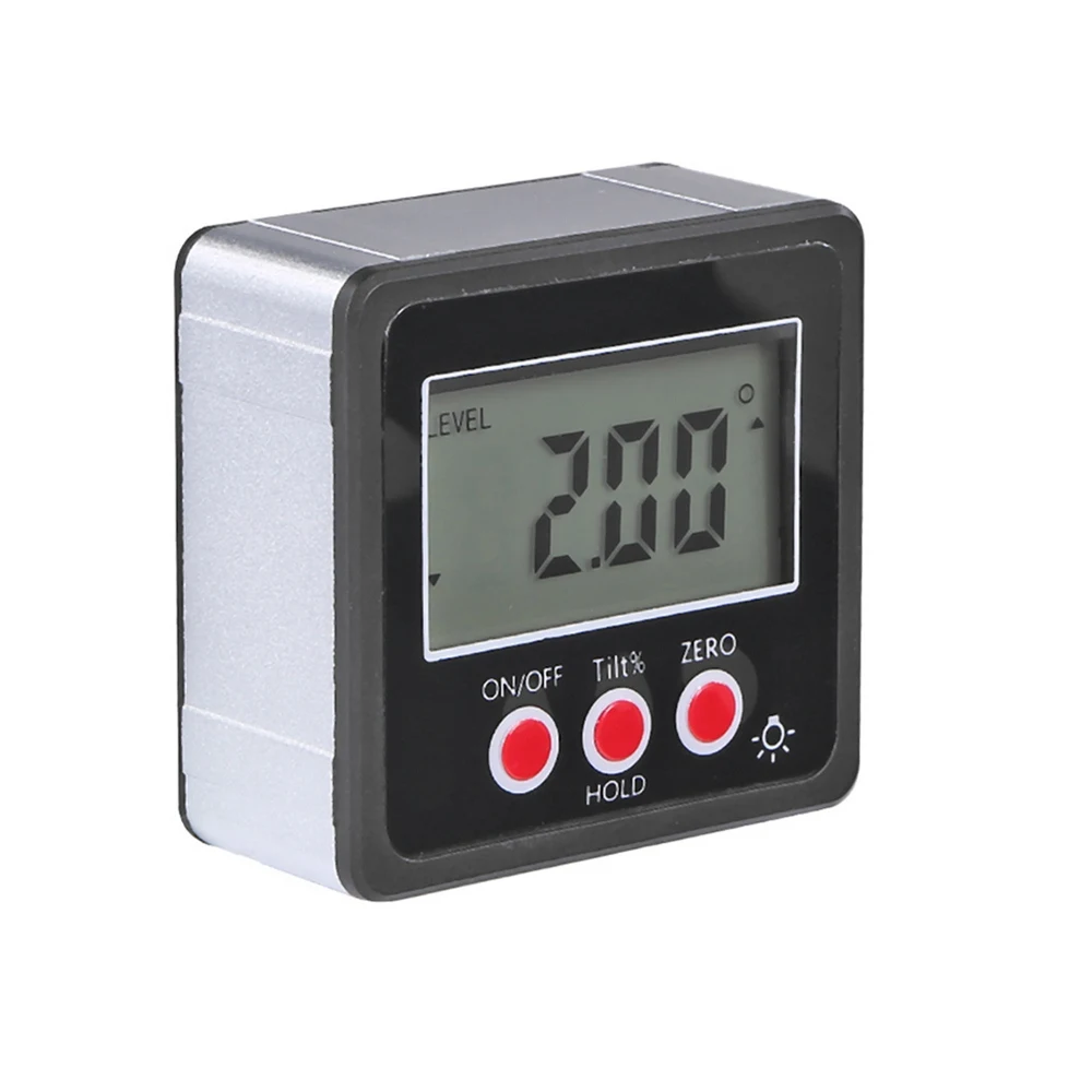 

Magnetic Digital Inclinometer Level Box Gauge Angle Meter Finder Protractor Base Measuring Tools