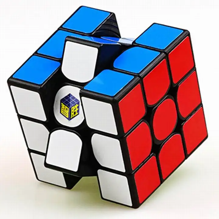 Yuxin маленький магический косой Магический кубик без наклеек 2x2x2 3x3x3 SQ-1 Megaminxed Cube Puzzle для начинающих Zhisheng Cubo Magico Kids - Цвет: 3x3x3  Black