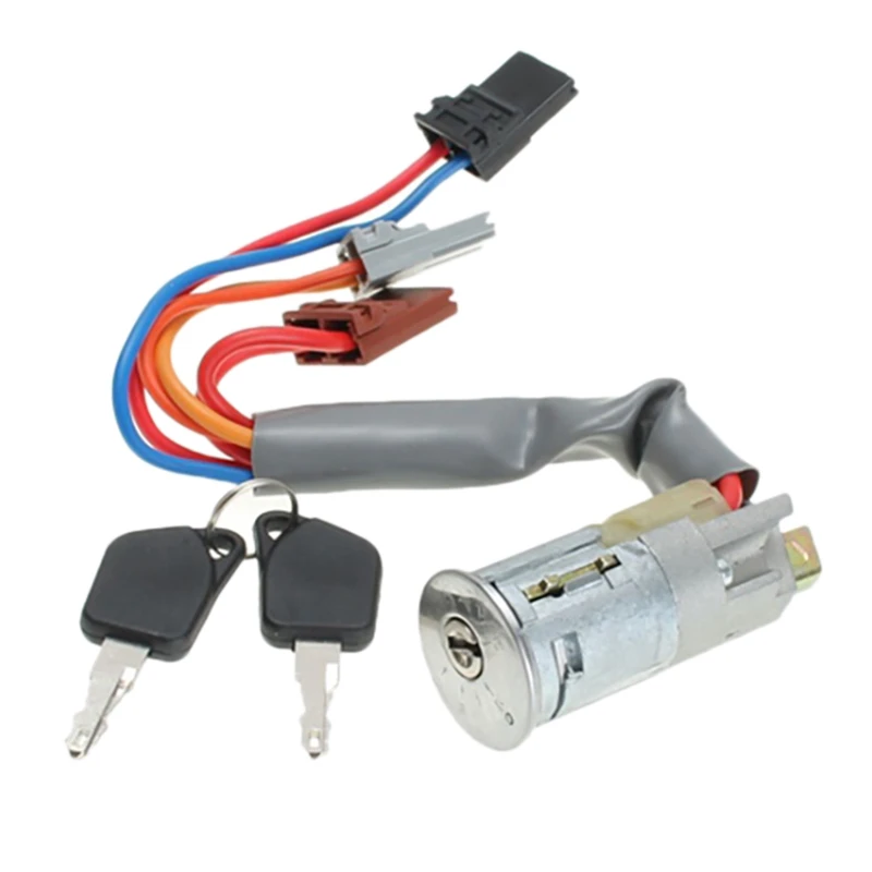 Переключатель замка цилиндра зажигания автомобиля + ключи 6 PIN для Peugeot 306 1993-1997