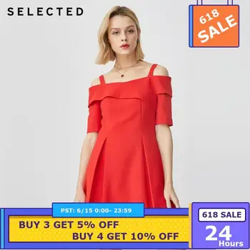 

SELECTED Boat Neck Shoulder Straps Umbrella Dress S|41912J515