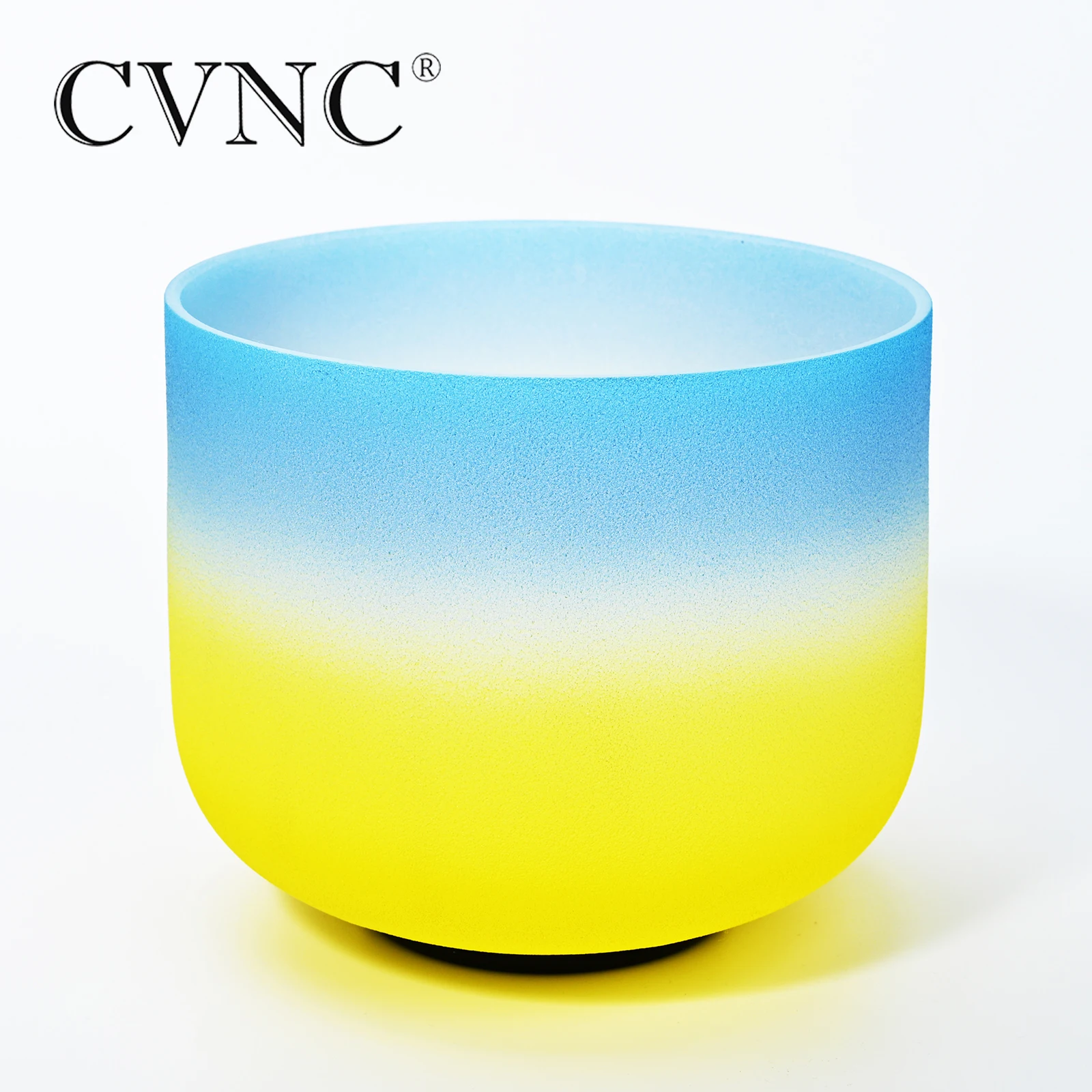 CVNC 12 дюймов G горла Чакра Радужный кварц Хрустальная Поющая чаша