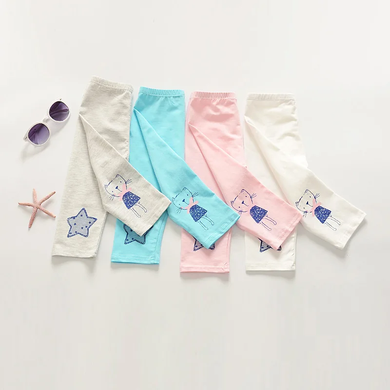 

[Deficit Multi--Pure Cotton] Summer Children BOY'S GIRL'S Cropped Trousers Kitten Pants