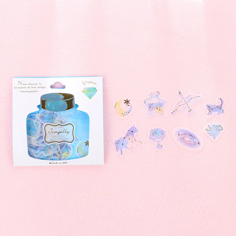 48 шт. корейский DIY Дневник стикер Kawaii Скрапбукинг креативный дрейф бутылка конфеты десерт бронзирование канцелярские наклейки s - Цвет: 4