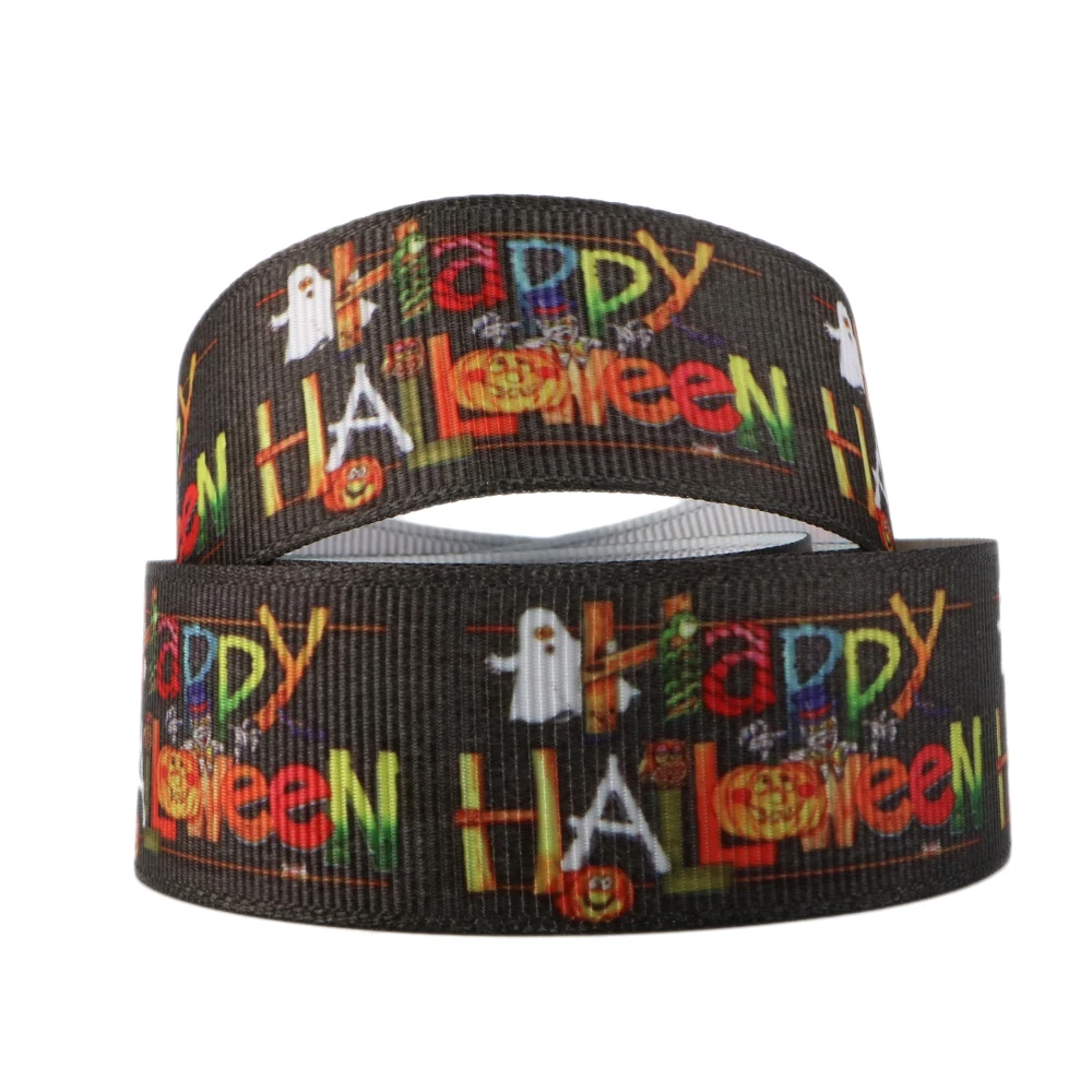 1006056001 David accessories 1''25mm на Хэллоуин с принтом Полиэстеровая корсажная лента, 5 метров, материалы для ручных поделок, 5Yc245 - Цвет: 1006056001
