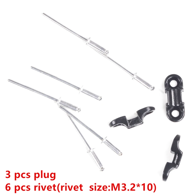 3pcs plug 6pcs rivet Рама для горного/дорожного велосипеда/вилка, аксессуары для тормозной линии, свинцовая вилка - Цвет: 3pcs plug 6pcs rivet