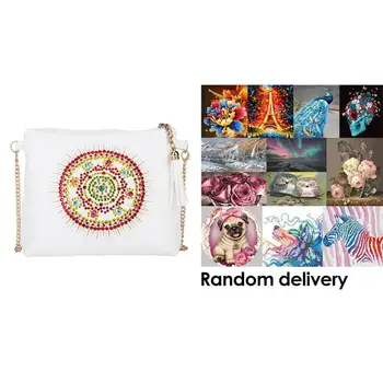 

Hot Fashion DIY Special Shaped Diamond Painting Leather Crossbody Bags Chain Clutch Shoulder Bag+1pc Random Diamond Painting New