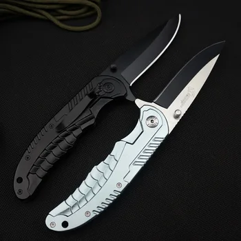 

Hunting 57HRC Pocket Knife High Hardness 440C Steel Blade Aluminium Handle Folding Knife Outdoor Camping Survival Knife EDC Tool