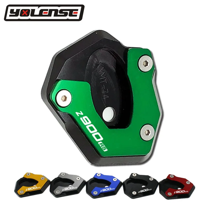  Motorcycle Accessories Kickstand Foot Side Stand Extension Pad Support Plate For KAWASAKI Z900RS Z9