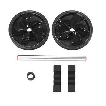 

Double Wheel For Belly Waist Accessories Non-Slip Home Gym Multifunction Ab Roller With Knee Pad Portable Exercise Equipment