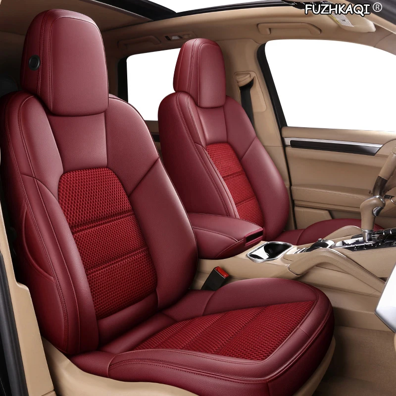 Кожаный чехол для автомобильного сиденья FUZHKAQI на заказ AUDI A4 A3 A6 Q3 Q5 Q7 A1 A5 A7 A8 TT R8