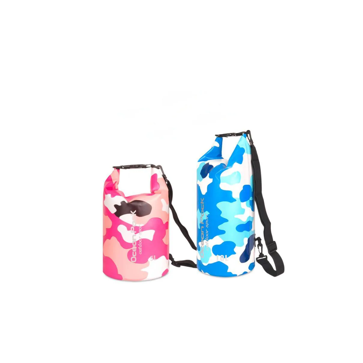 1pc Outdoor Water Resistant Waterproof Camouflage Dry Bag SackPack For Floating Camping River Trekking Bag 2L 5L 10L 15L 20L 30L