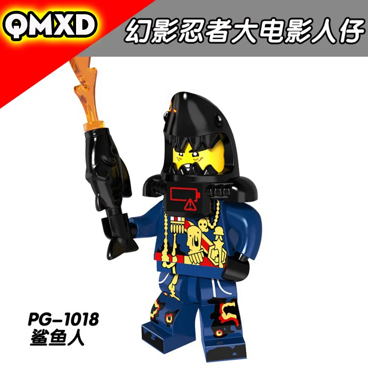 PG8073 соответствует Legoingly фильм Niya Gammaton Master Wu Модная девушка Акула Человек сборка