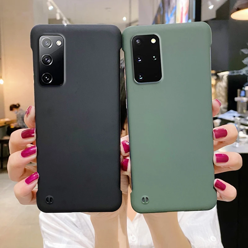 Frameless Candy Color Matte Hard PC Phone Case For Galaxy S22 Ultra S21 S20 S10 S9 Plus Cover For Samsung Note 10 20 Ult_voghion.com