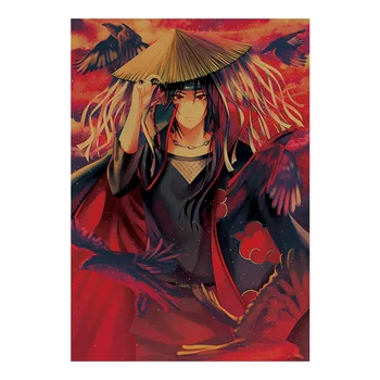

Anime Naruto Uchiha Itachi crow kraft poster home decoration painting wall sticker room picture painting