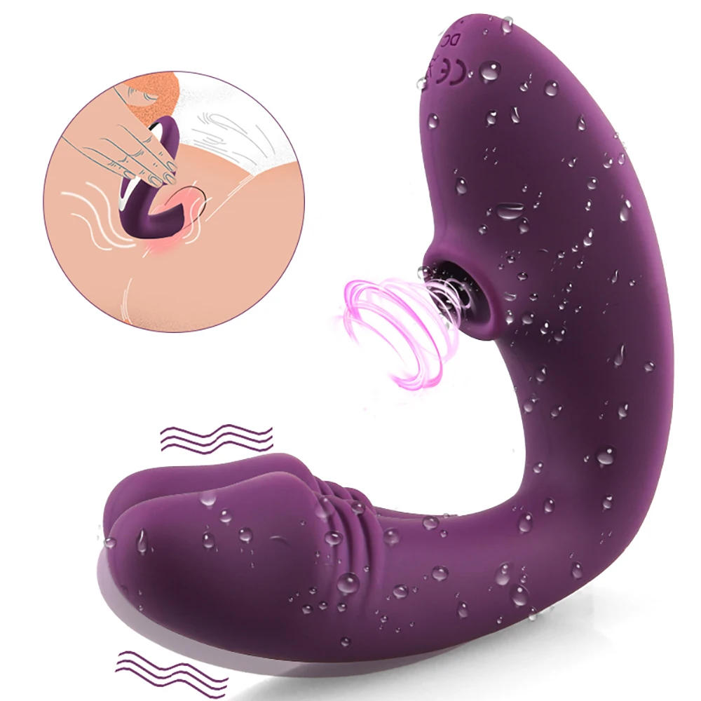 2 IN 1 Clit Sucker Vagina Sucking Vibrator 10 Speeds Vibrating Clitoris G Spot Stimulator Erotic Sex Toy for Women sex toys | Красота и