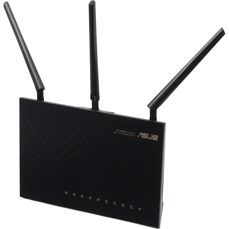Роутер беспроводной Asus RT-AC68U AC1900 10/100/1000BASE-TX черный