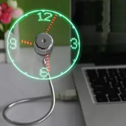 Usb-часы, креативная форма змеи, портативный дизайн, изысканная уникальная мини-пластиковая лопасть вентилятора, светодиодный вентилятор в