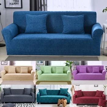 

Multicolor Sofa Cover Anti-Slip Elastic Slip Covers Stretch Polyester Fabric Soft Furniture Protector Couch Cover Home Decor
