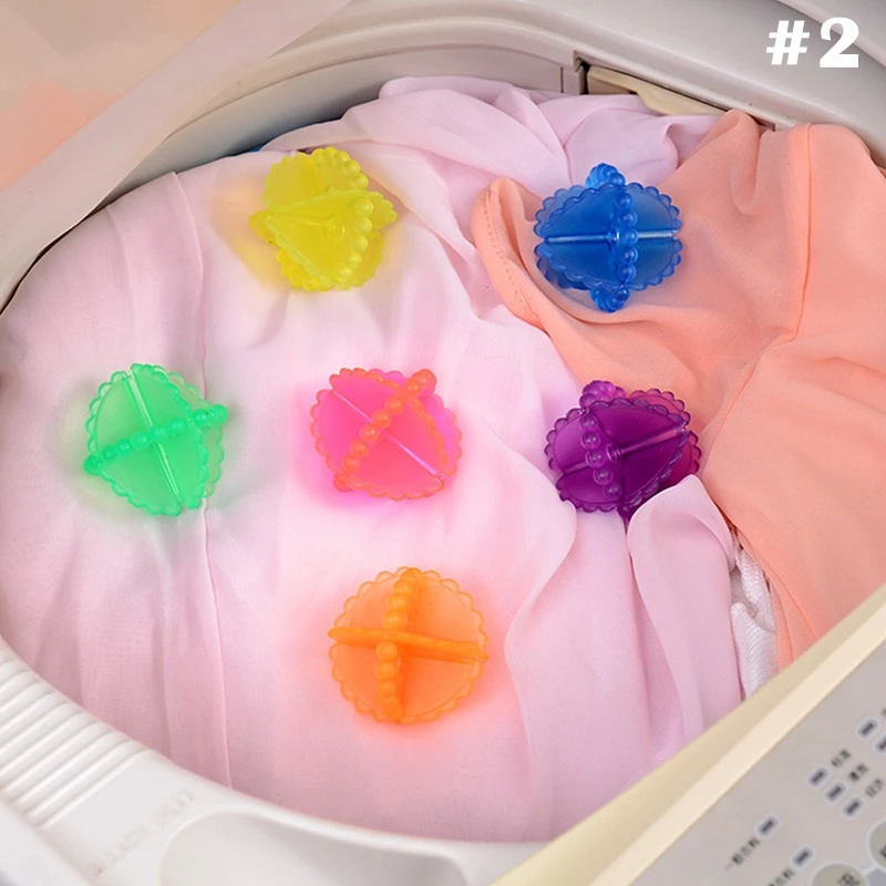 Wash Ball Cleaner for Washing Machine Laundry Cleaning Tool Household Magic Reusable Spirally Shaped Decontaminate Clothes