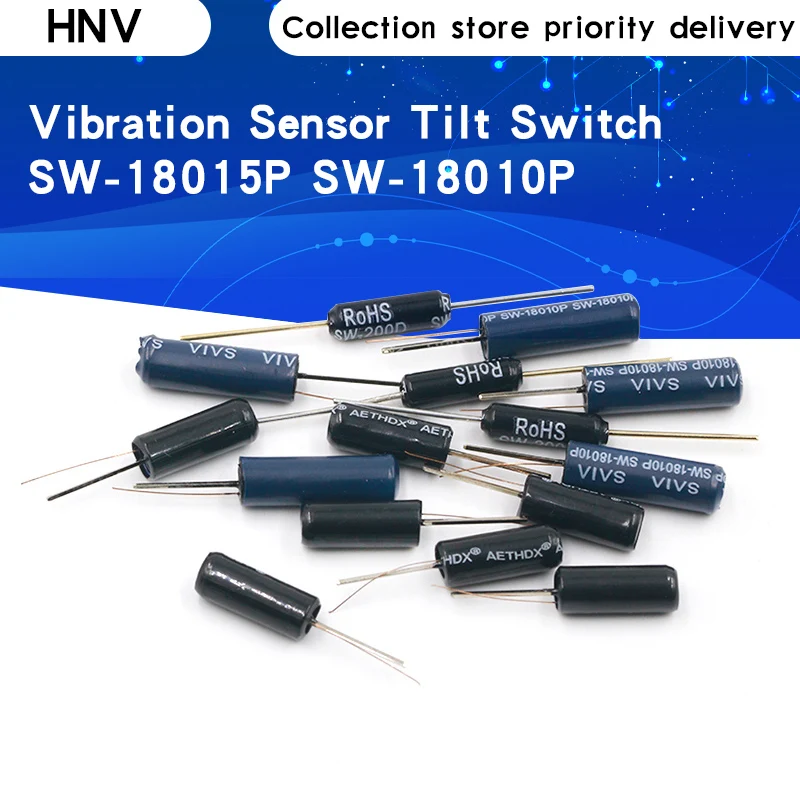 HNV 10PCS Tilt switch SW-520D SW-420 SW-200 SW-58010p SW-18020P SW-18015P SW-18010P Vibration Sensor Metal Ball Switch | Электронные