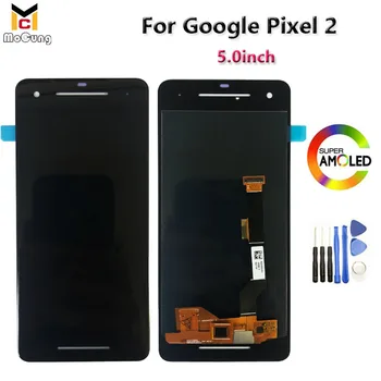 

5.0" 100% Tested OK Super AMOLED LCD Screen Display Touch Panel Digitizer For Google Pixel 2 Touch Screen Replacement + Tools
