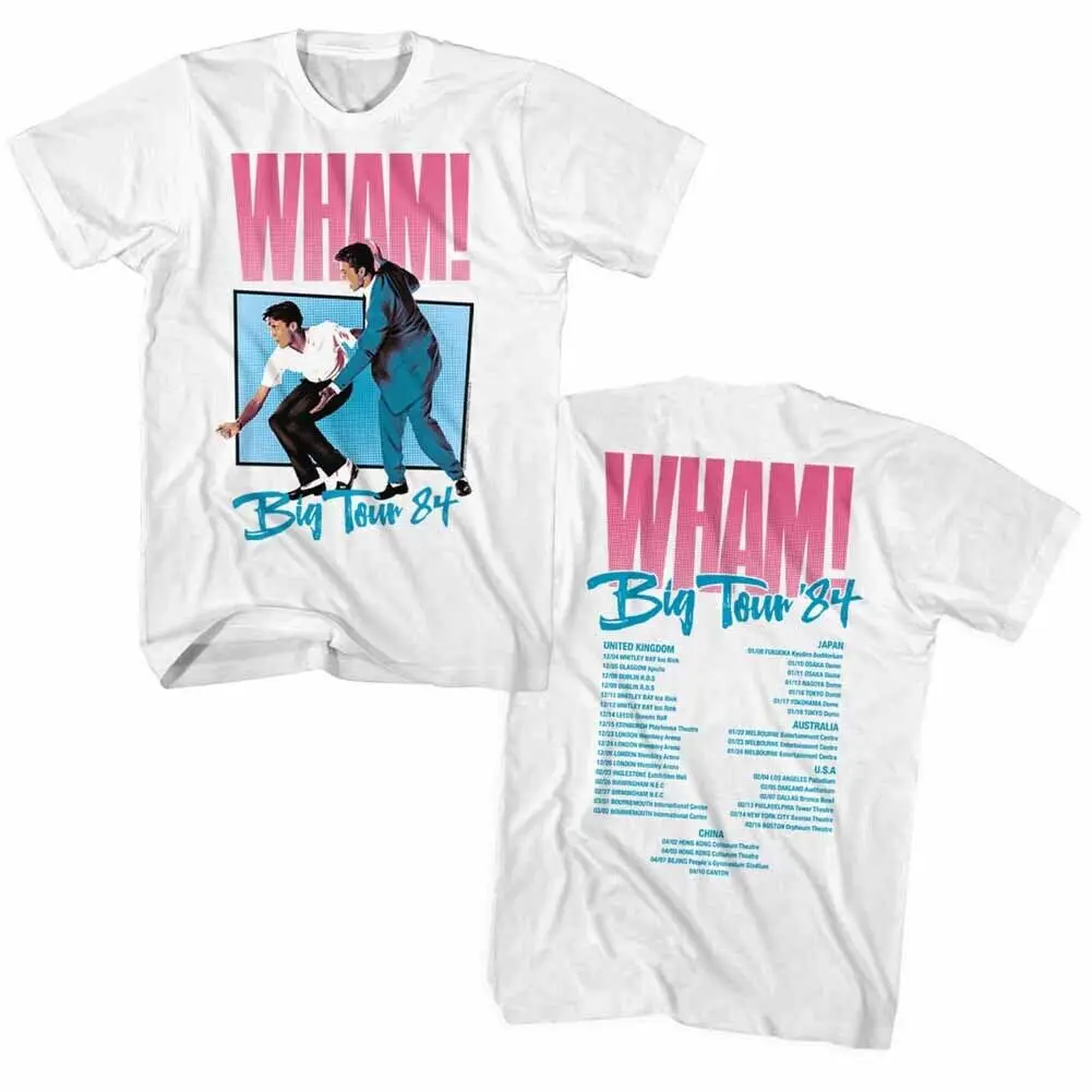 Wham Big Tour Лицензированная взрослая футболка для мужчин и женщин унисекс модная футболка