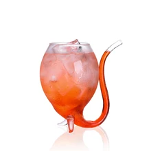 Чашка Северная Европа креативная соломенная трубочка для стаканов чашка индивидуальность бокал вина молекула коктейльный винный стеклянный стакан