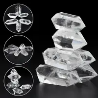 Natural Clear Crystal Quartz Electroplating Rainbow Wand Point Healing Stones For Aquarium Crafts Making Ornaments Home Decor 2